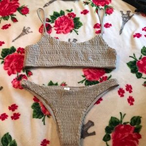 Ruched bikini set
